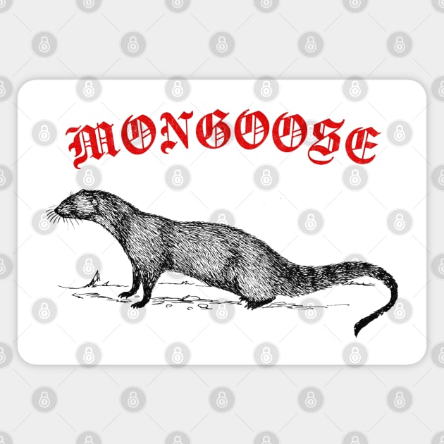 Mongoose / Bitey Sneak Boi Fan Design Sticker by DankFutura